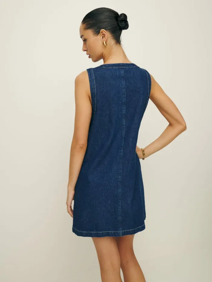 Reformation Dresses Tropez Denim Mini Dress Salinas 8211 Women Reformation Dresses Tropez Denim Mini Dress Salinas 8211 Women