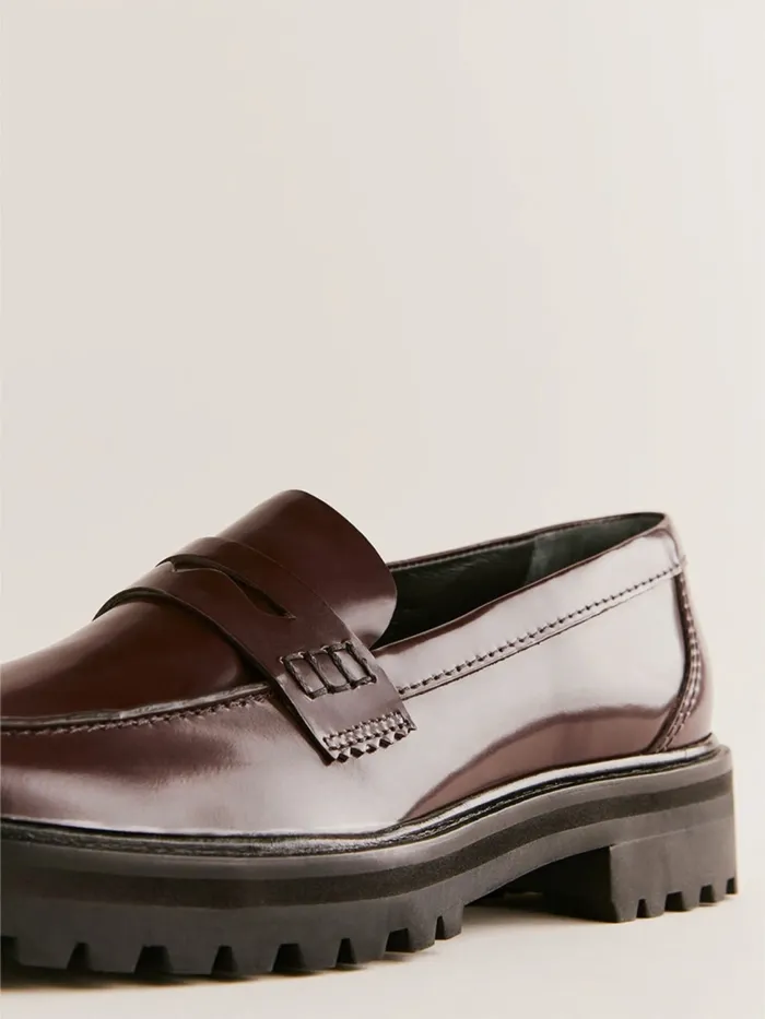 Reformation Flats Agathea Chunky Loafer Espresso Leather 8211 Women Reformation Flats Agathea Chunky Loafer Espresso Leather 8211 Women