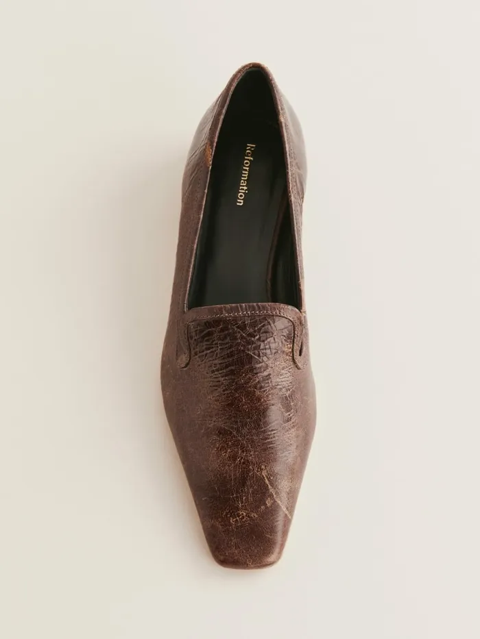 Reformation Flats Tristan Loafer Brandy Brown 8211 Women Reformation Flats Tristan Loafer Brandy Brown 8211 Women