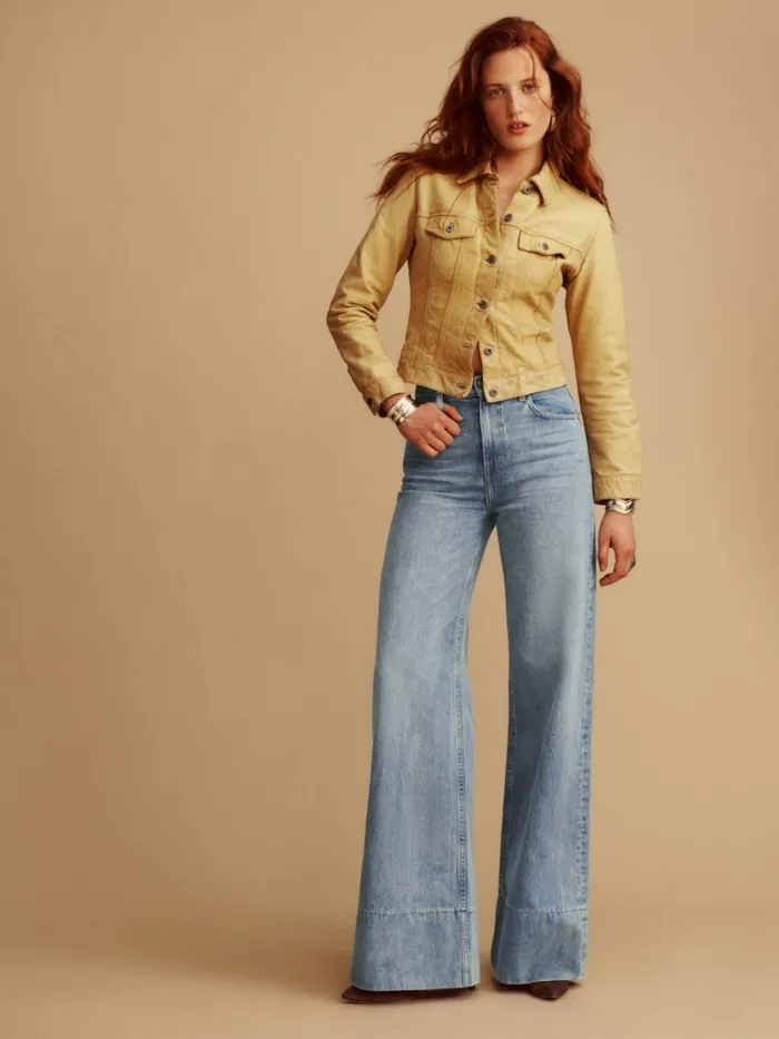 Reformation Jeans Juniper High Rise Wide Leg Jeans Marin 8211 Women