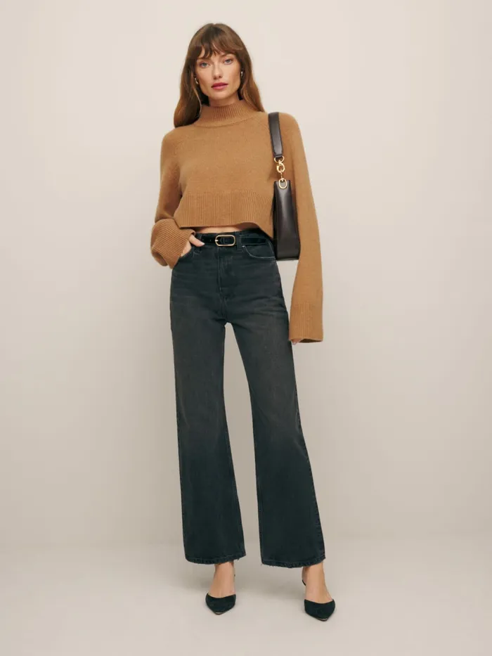 Reformation Jeans Wilder High Rise Wide Leg Cropped Jeans Trinity 8211 Women Reformation Jeans Wilder High Rise Wide Leg Cropped Jeans Trinity 8211 Women