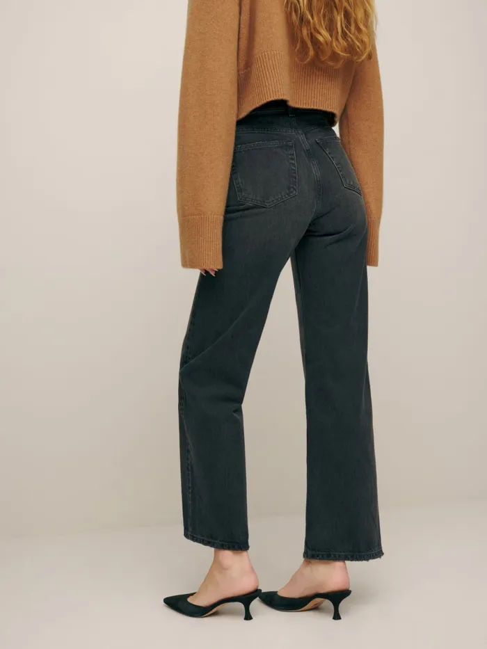 Reformation Jeans Wilder High Rise Wide Leg Cropped Jeans Trinity 8211 Women Reformation Jeans Wilder High Rise Wide Leg Cropped Jeans Trinity 8211 Women