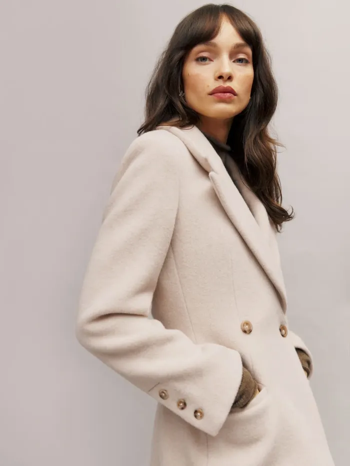 Reformation Outerwear Oscar Nipped Waist Coat Cream 8211 Women Reformation Outerwear Oscar Nipped Waist Coat Cream 8211 Women