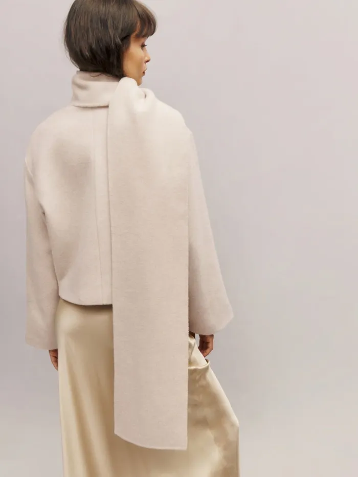 Reformation Outerwear Porter Cropped Jacket Cream 8211 Women Reformation Outerwear Porter Cropped Jacket Cream 8211 Women