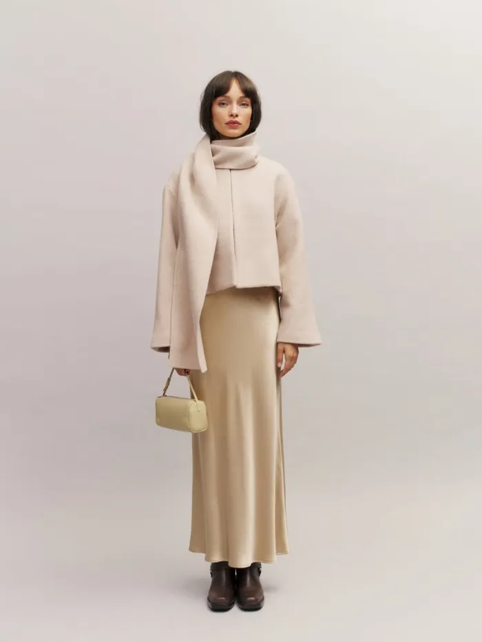 Reformation Outerwear Porter Cropped Jacket Cream 8211 Women Reformation Outerwear Porter Cropped Jacket Cream 8211 Women