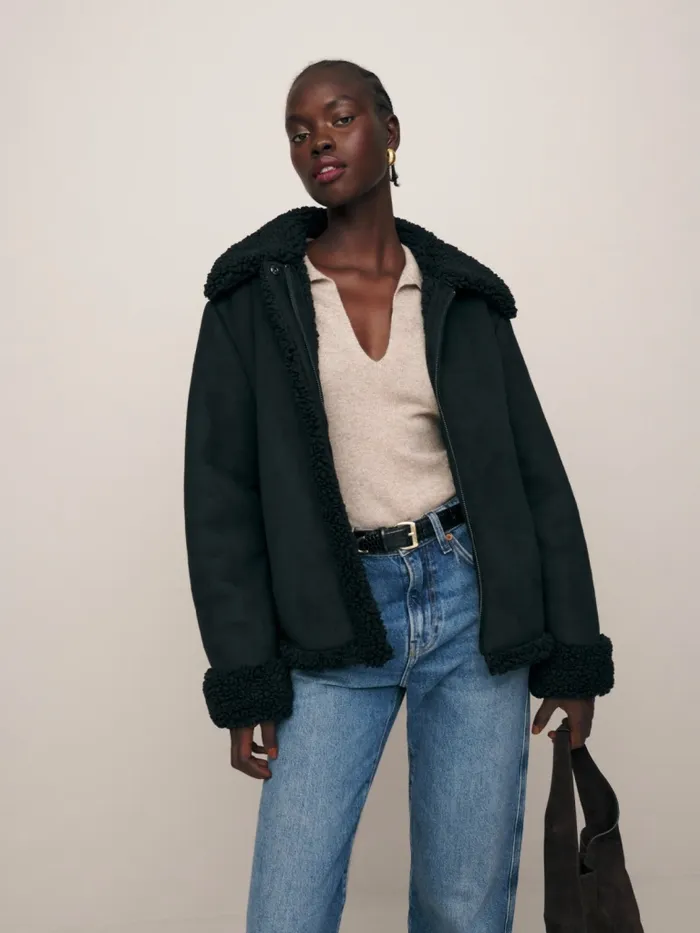 Reformation Outerwear Talli Jacket Black 8211 Women