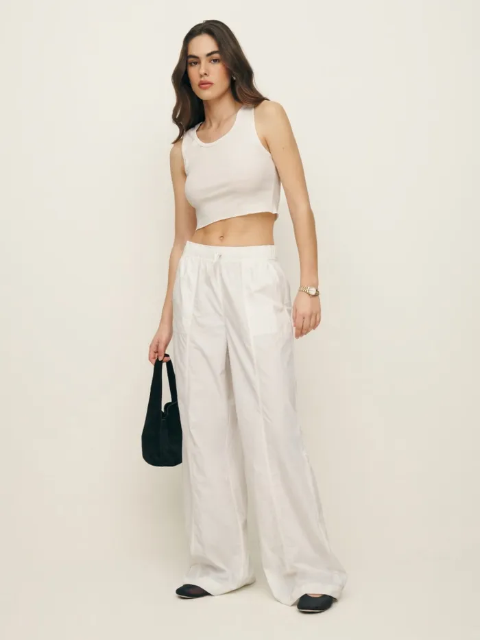 Reformation Pants Petites Declan Pant White 8211 Women