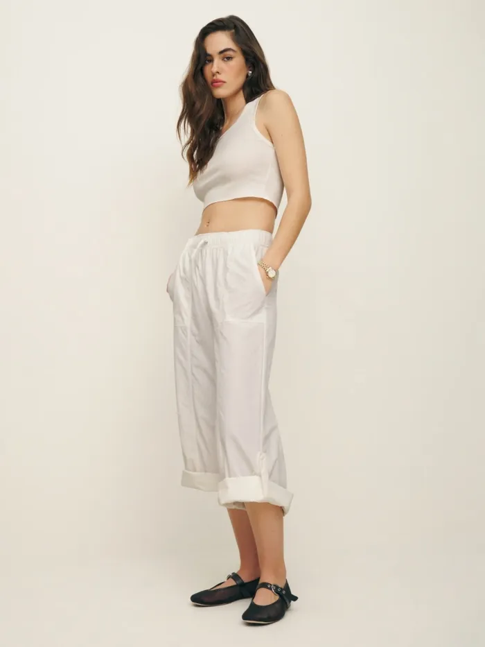 Reformation Pants Petites Declan Pant White 8211 Women
