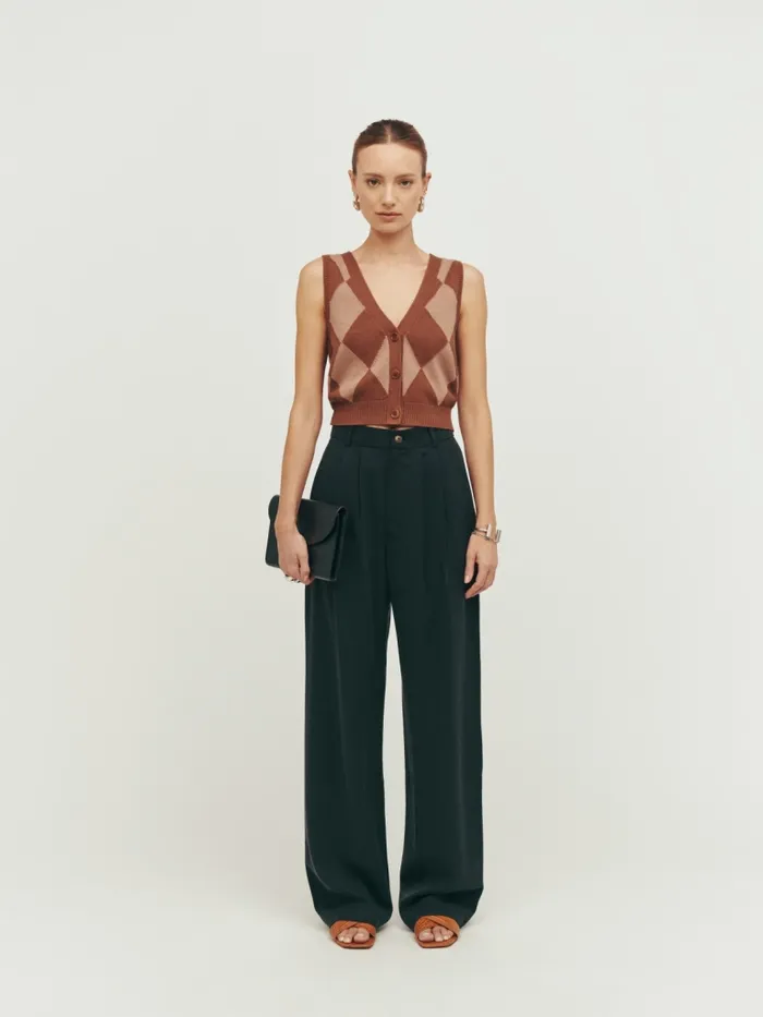 Reformation Pants Petites Mason Pant Black 8211 Women