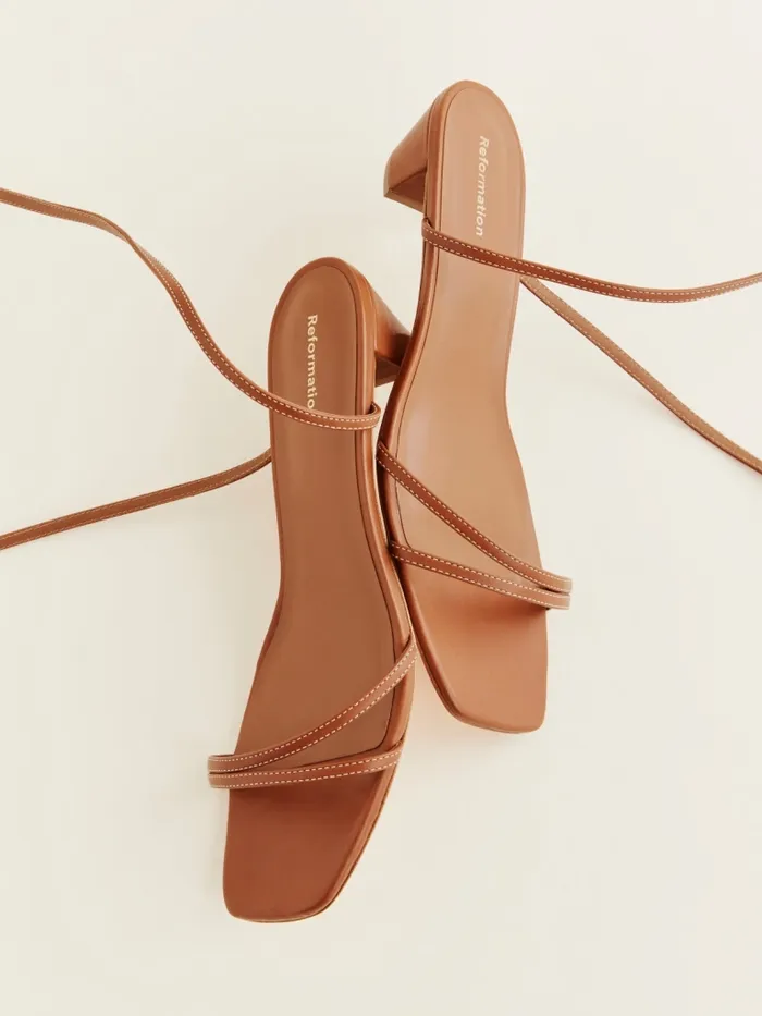 Reformation Sandals Alice Heeled Sandal Pecan 8211 Women Reformation Sandals Alice Heeled Sandal Pecan 8211 Women
