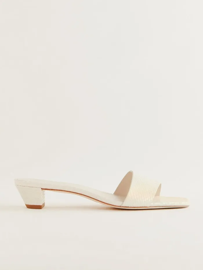 Reformation Sandals Christina Heeled Sandal Almond Snake Emboss 8211 Women Reformation Sandals Christina Heeled Sandal Almond Snake Emboss 8211 Women