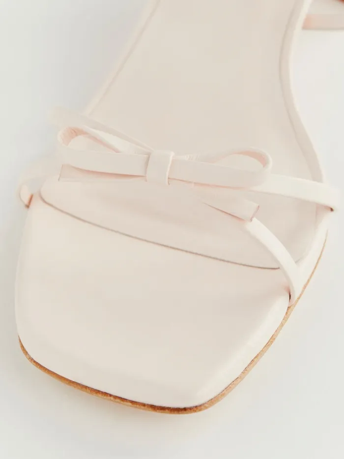 Reformation Sandals Elodie Block Heeled Sandal Pearlized Morning Dew 8211 Women Reformation Sandals Elodie Block Heeled Sandal Pearlized Morning Dew 8211 Women