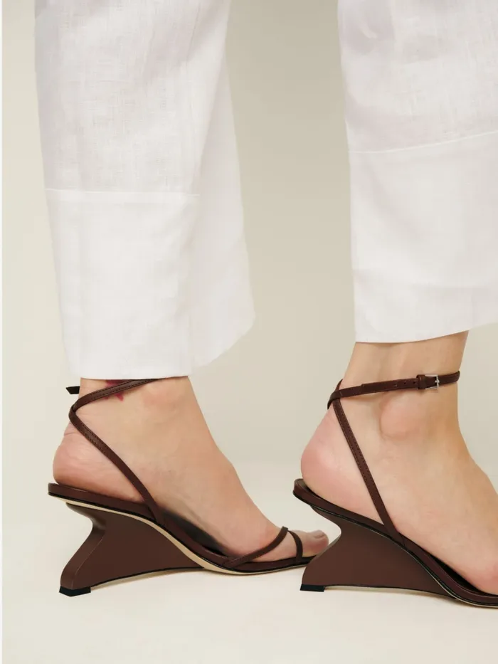 Reformation Sandals Emilia Wedge Sandal Oak Leather 8211 Women Reformation Sandals Emilia Wedge Sandal Oak Leather 8211 Women