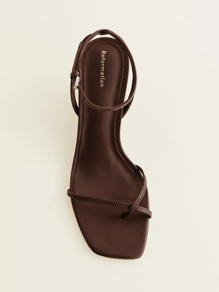 Reformation Sandals Emilia Wedge Sandal Oak Leather 8211 Women Reformation Sandals Emilia Wedge Sandal Oak Leather 8211 Women