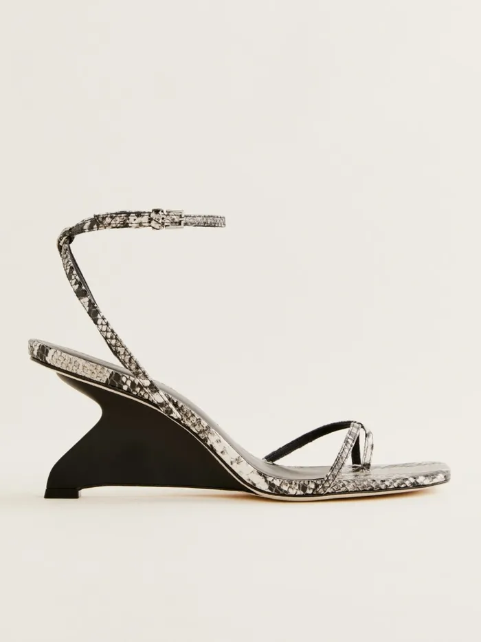 Reformation Sandals Emilia Wedge Sandal Roccia Snake 8211 Women Reformation Sandals Emilia Wedge Sandal Roccia Snake 8211 Women