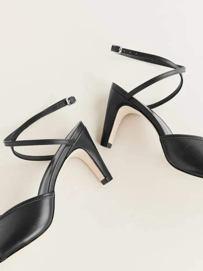 Reformation Sandals Gene Heeled Sandal Black Leather 8211 Women Reformation Sandals Gene Heeled Sandal Black Leather 8211 Women