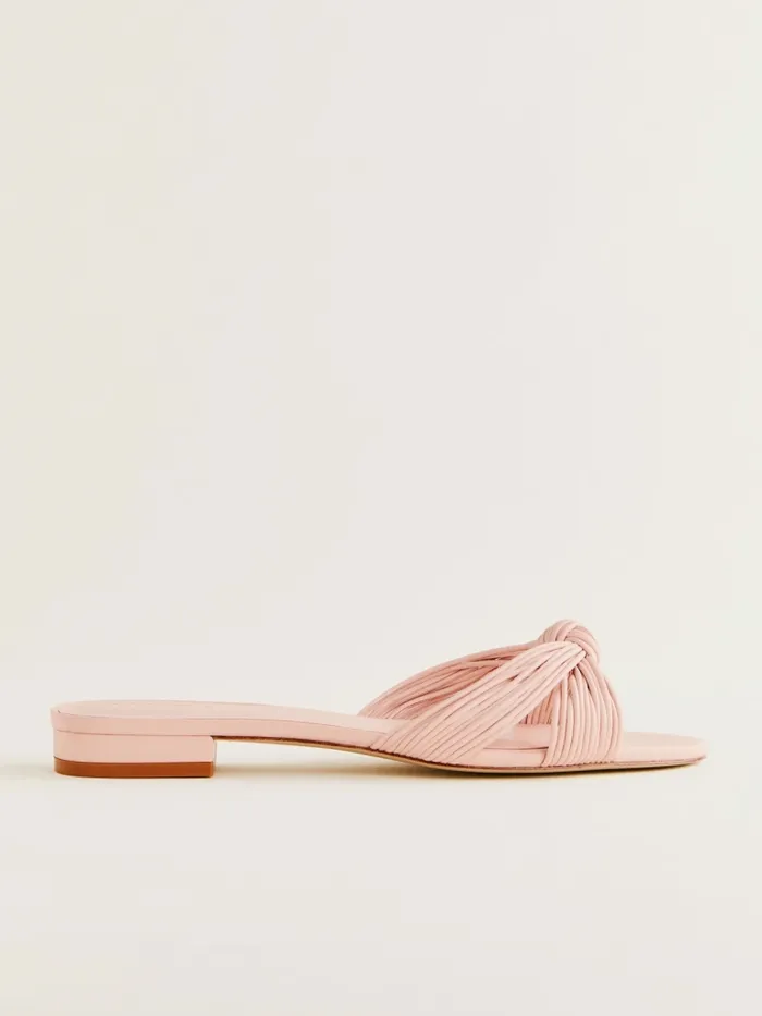 Reformation Sandals Peridot Mignon Knot Flat Sandal Rosewater Leather 8211 Women Reformation Sandals Peridot Mignon Knot Flat Sandal Rosewater Leather 8211 Women