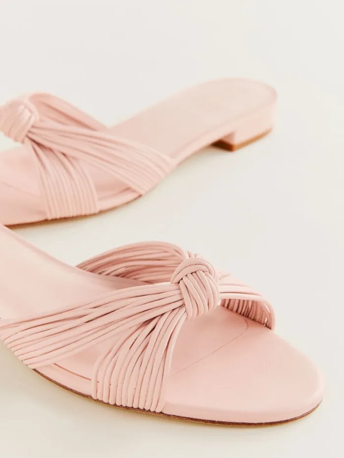 Reformation Sandals Peridot Mignon Knot Flat Sandal Rosewater Leather 8211 Women Reformation Sandals Peridot Mignon Knot Flat Sandal Rosewater Leather 8211 Women