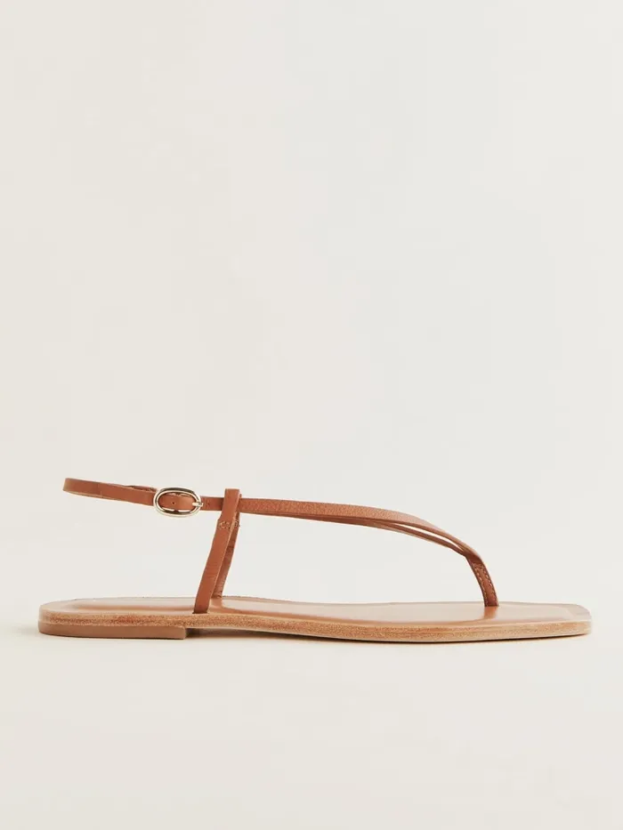 Reformation Sandals Vincenza Thong Sandal Pecan 8211 Women Reformation Sandals Vincenza Thong Sandal Pecan 8211 Women