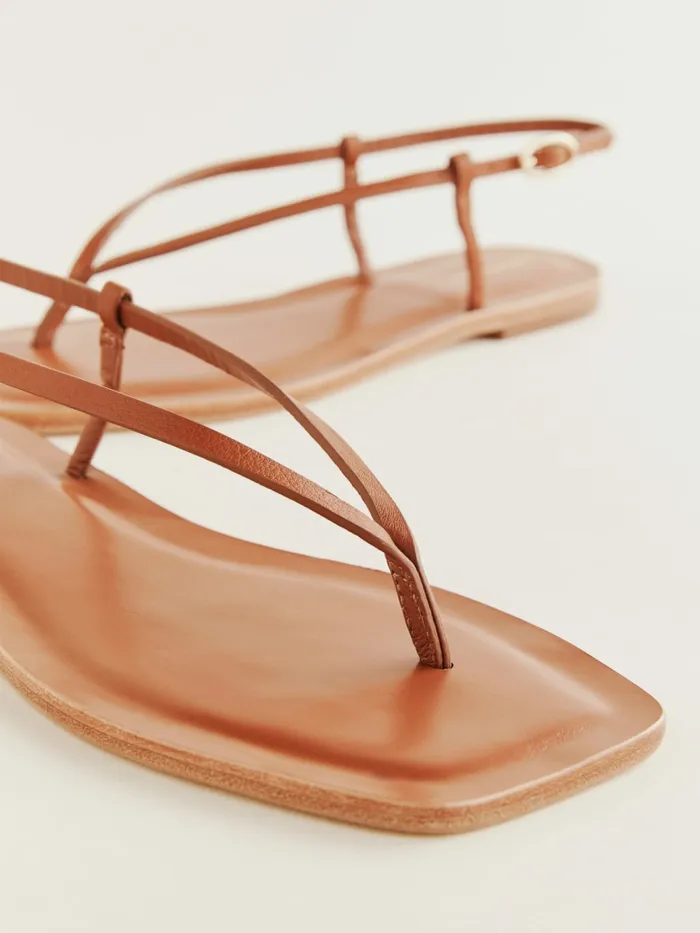 Reformation Sandals Vincenza Thong Sandal Pecan 8211 Women Reformation Sandals Vincenza Thong Sandal Pecan 8211 Women