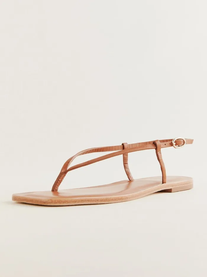 Reformation Sandals Vincenza Thong Sandal Pecan 8211 Women Reformation Sandals Vincenza Thong Sandal Pecan 8211 Women