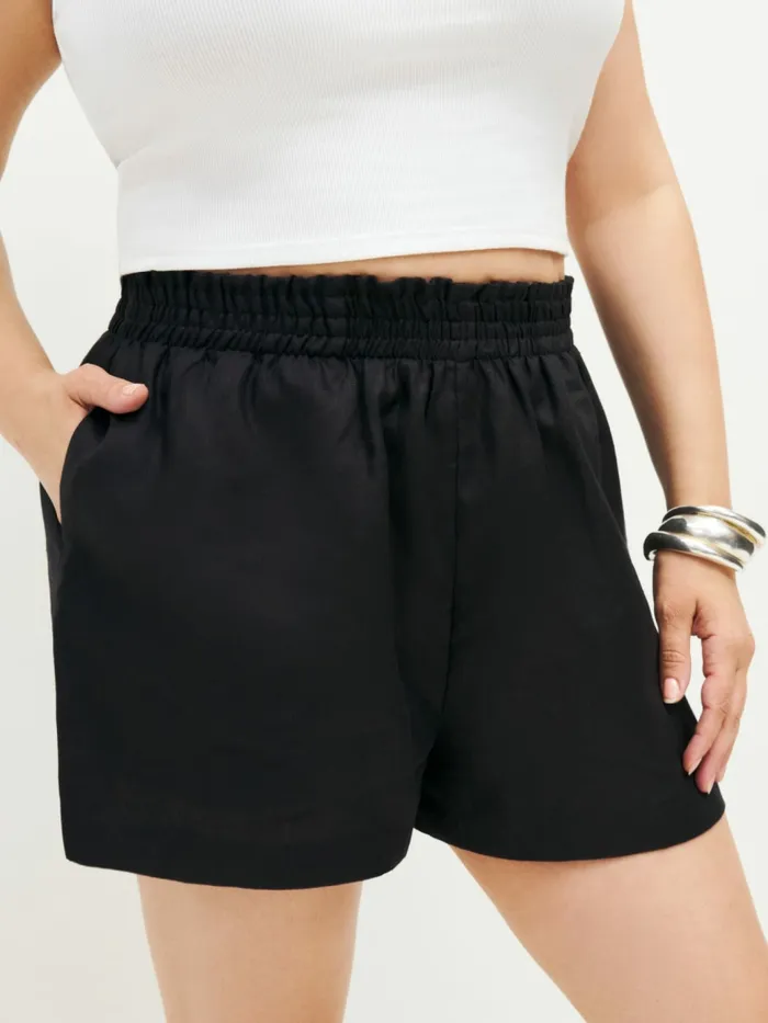 Reformation Shorts Mila Linen Short Es Black 8211 Women Reformation Shorts Mila Linen Short Es Black 8211 Women