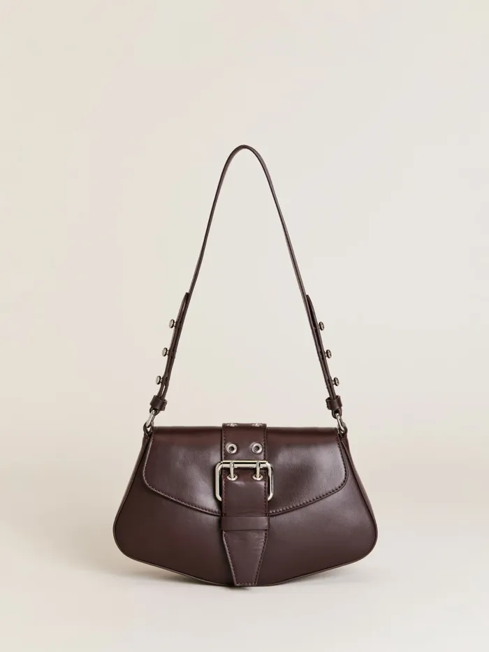 Reformation Shoulder Bags Rafaella Shoulder Bag Bordeaux Leather 8211 Women