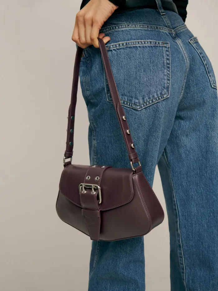 Reformation Shoulder Bags Rafaella Shoulder Bag Bordeaux Leather 8211 Women Reformation Shoulder Bags Rafaella Shoulder Bag Bordeaux Leather 8211 Women