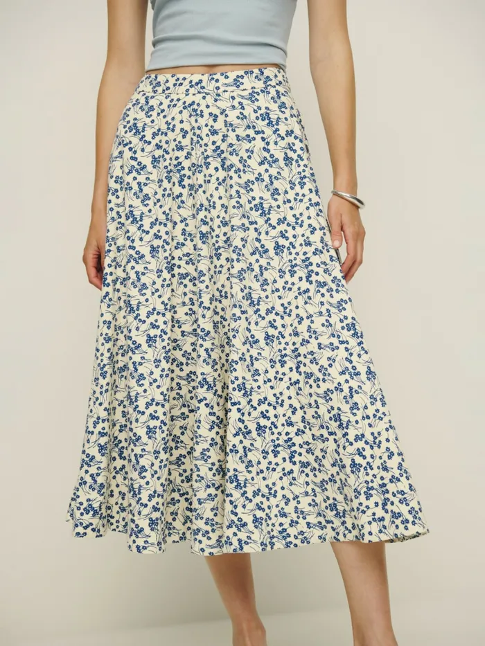 Reformation Skirts Maia Skirt Santorini 8211 Women