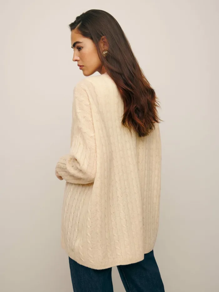 Reformation Sweaters Giusta Oversized Cashmere Cardigan Eco Beige 8211 Women Reformation Sweaters Giusta Oversized Cashmere Cardigan Eco Beige 8211 Women