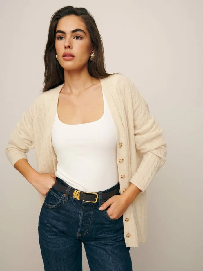 Reformation Sweaters Giusta Oversized Cashmere Cardigan Eco Beige 8211 Women Reformation Sweaters Giusta Oversized Cashmere Cardigan Eco Beige 8211 Women
