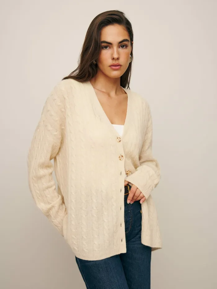 Reformation Sweaters Giusta Oversized Cashmere Cardigan Eco Beige 8211 Women Reformation Sweaters Giusta Oversized Cashmere Cardigan Eco Beige 8211 Women