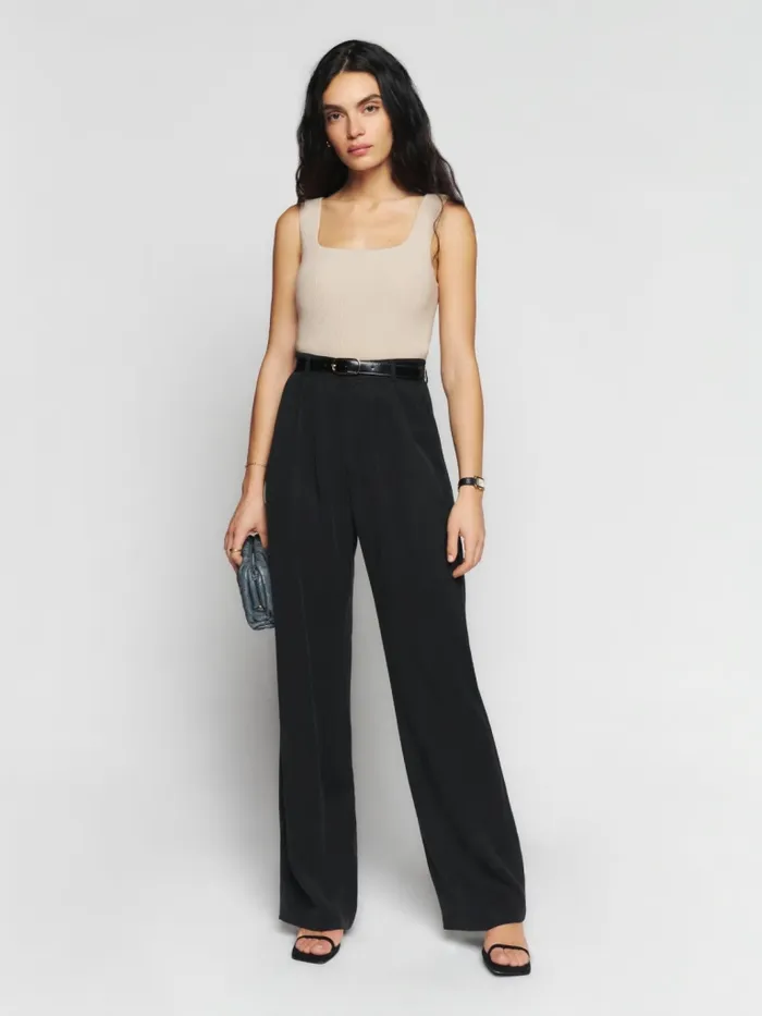 Reformation Sweaters Julia Ribbed Sweater Tank Coyote 8211 Women Reformation Sweaters Julia Ribbed Sweater Tank Coyote 8211 Women