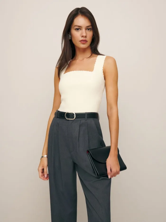 Reformation Sweaters Nalini Cotton Sweater Tank Fior Di Latte 8211 Women Reformation Sweaters Nalini Cotton Sweater Tank Fior Di Latte 8211 Women