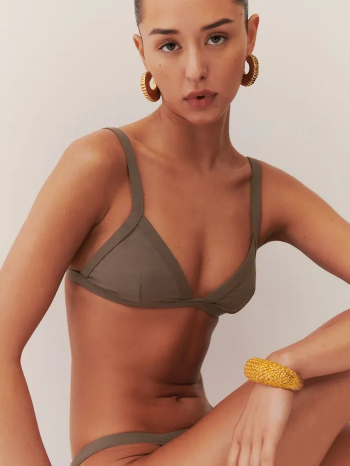 Reformation Swim Sunkiss Bikini Top Morel 8211 Women Reformation Swim Sunkiss Bikini Top Morel 8211 Women