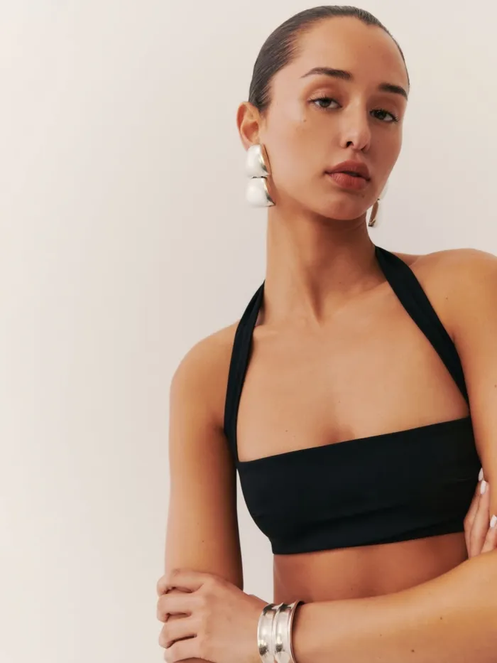 Reformation Swim Verne Bikini Top Black 8211 Women