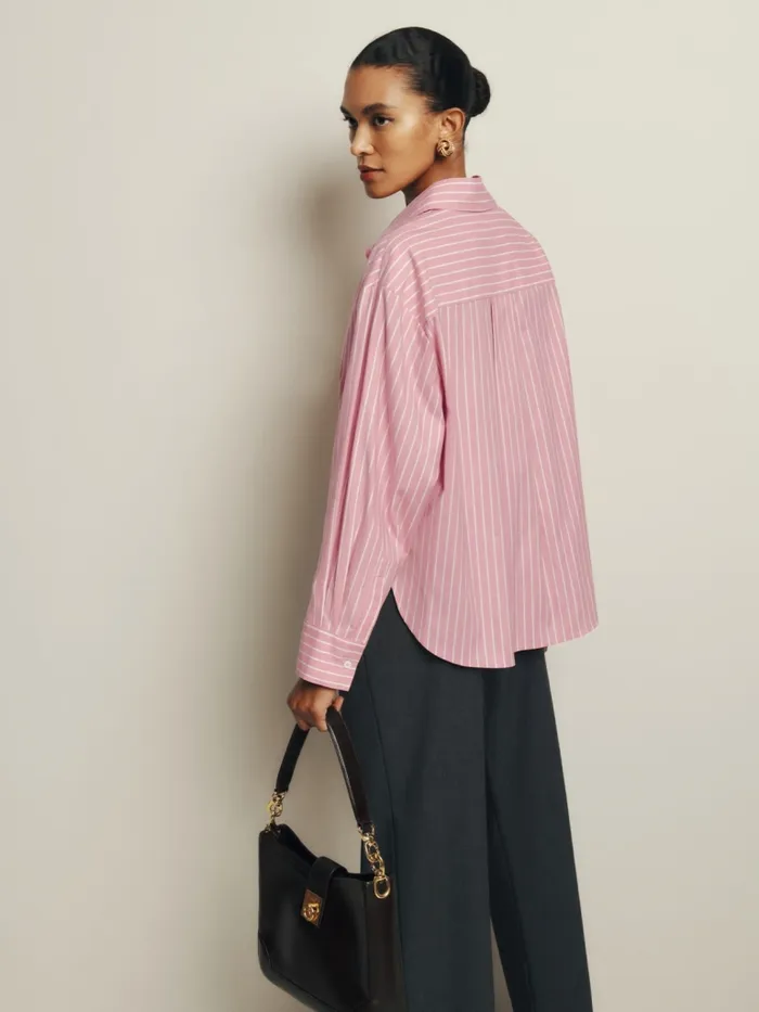 Reformation Tops Andy Oversized Shirt Babygirl Stripe 8211 Women Reformation Tops Andy Oversized Shirt Babygirl Stripe 8211 Women