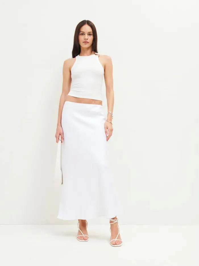 Reformation Tops Eddis Knit Top White 8211 Women