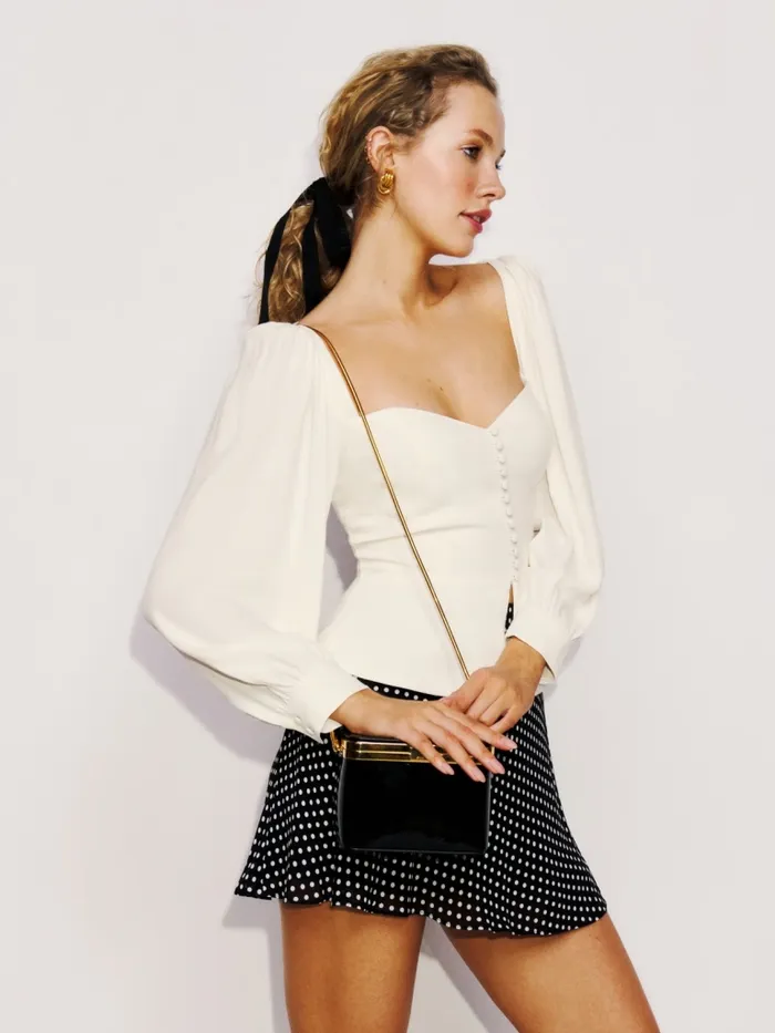 Reformation Tops Katana Top Gossamer 8211 Women