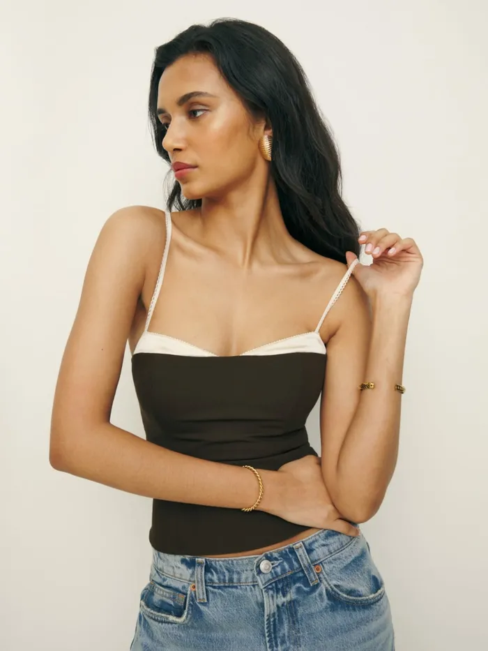 Reformation Tops Melanie Top Cafe 8211 Women