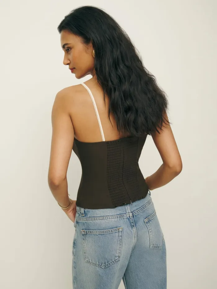 Reformation Tops Melanie Top Cafe 8211 Women Reformation Tops Melanie Top Cafe 8211 Women