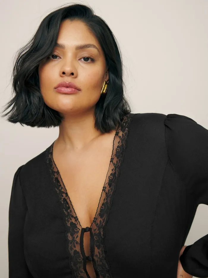 Reformation Tops Nadene Top Es Black 8211 Women