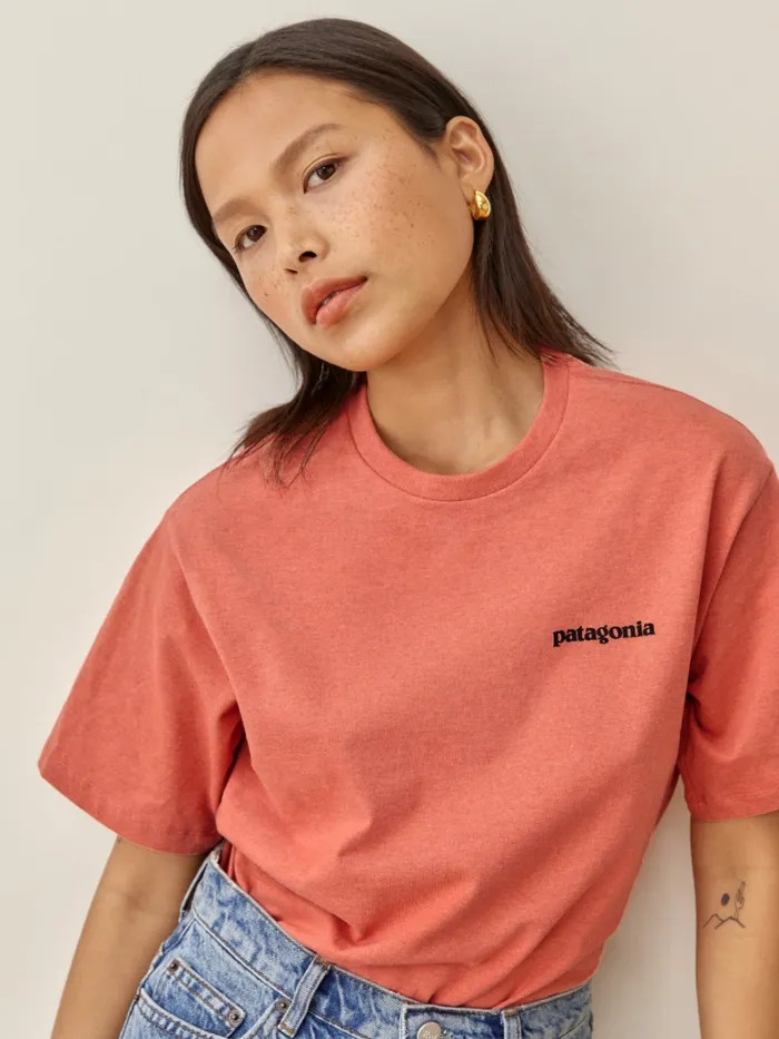 Reformation Tops Patagonia Men039s P6 Logo Responsibilitee Coho Coral 8211 Women Reformation Tops Patagonia Men039s P6 Logo Responsibilitee Coho Coral 8211 Women