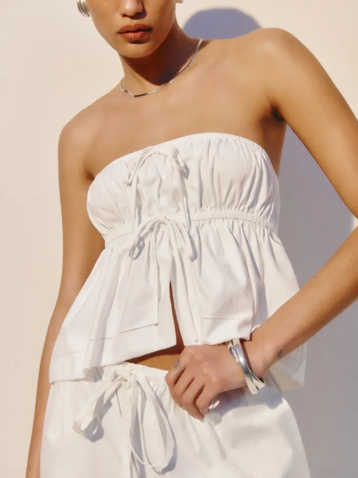 Reformation Tops Rowen Top White 8211 Women