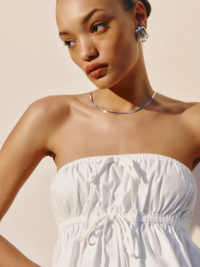 Reformation Tops Rowen Top White 8211 Women
