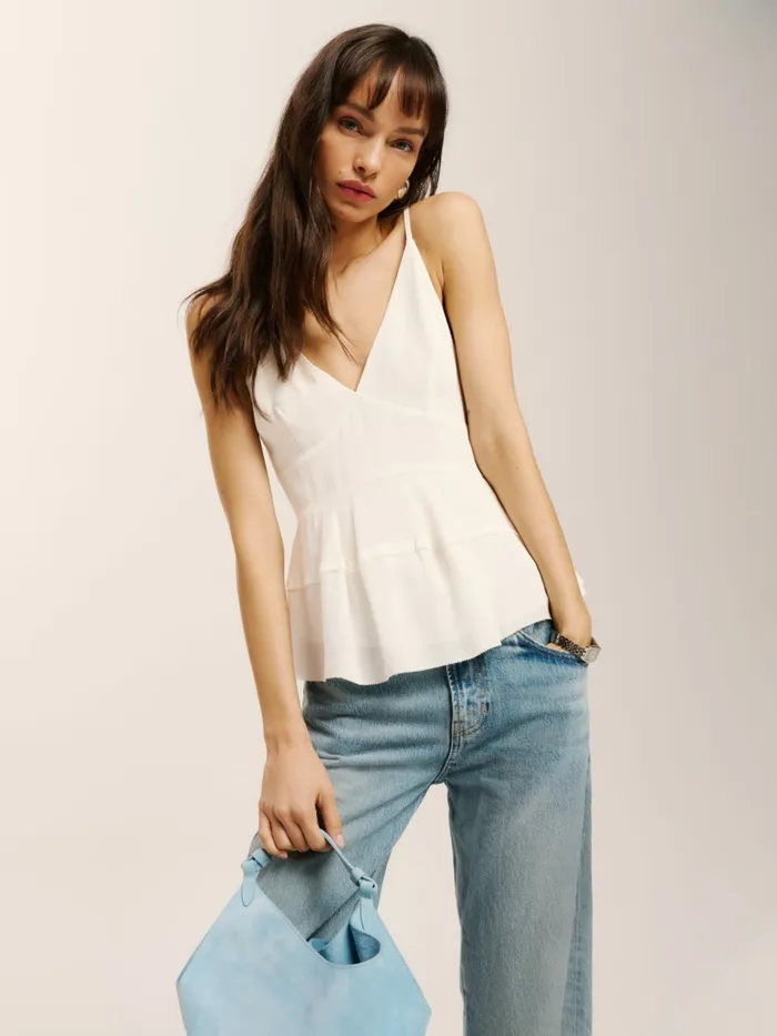 Reformation Tops Sundra Top Gossamer 8211 Women