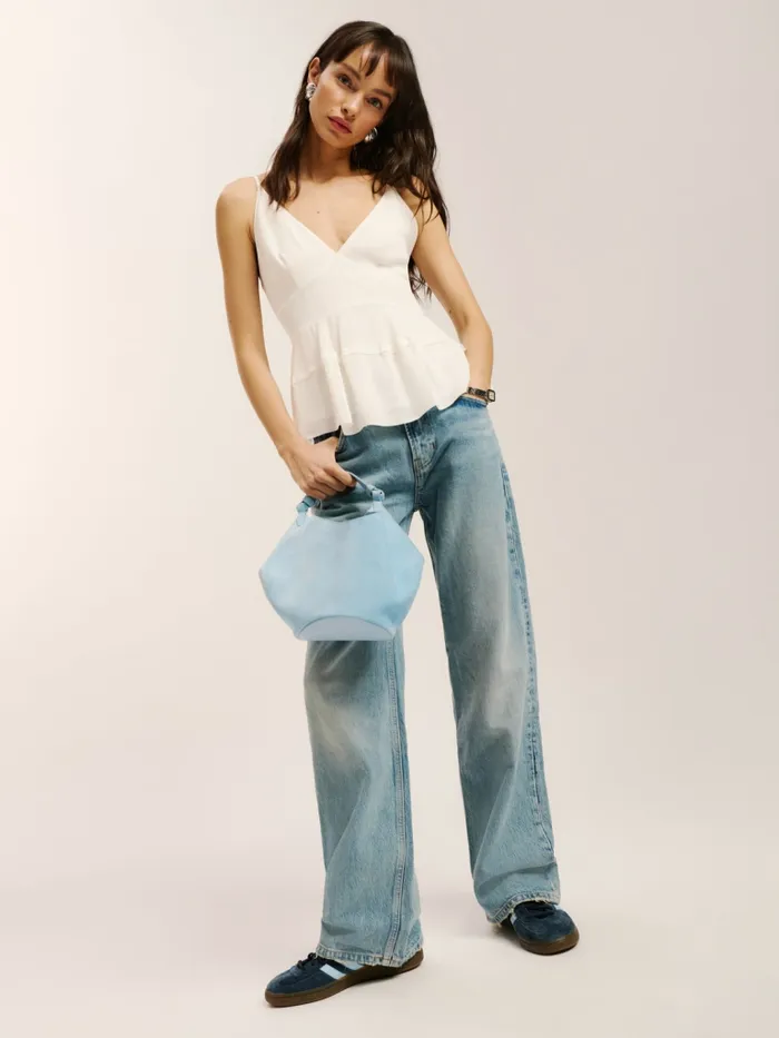 Reformation Tops Sundra Top Gossamer 8211 Women