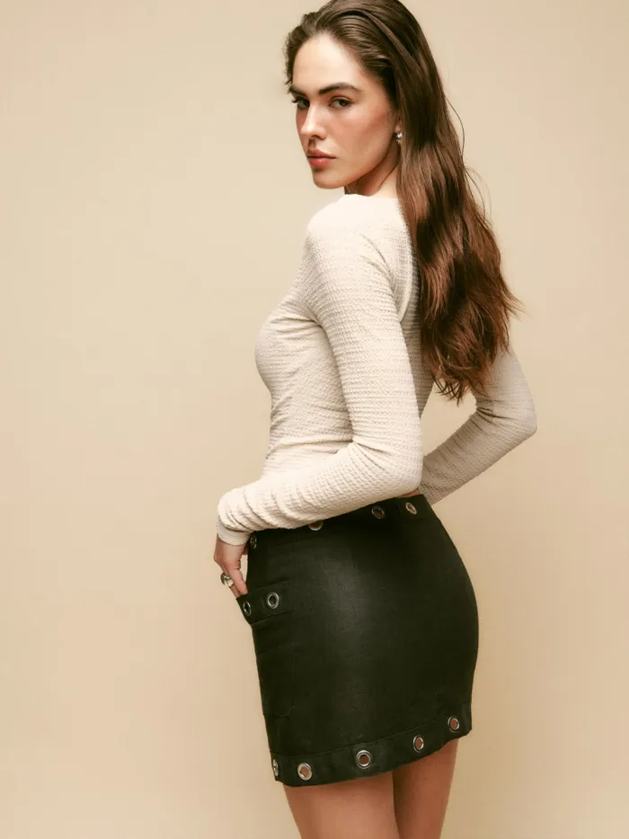 Reformation Tops Wiley Knit Top Ivory 8211 Women