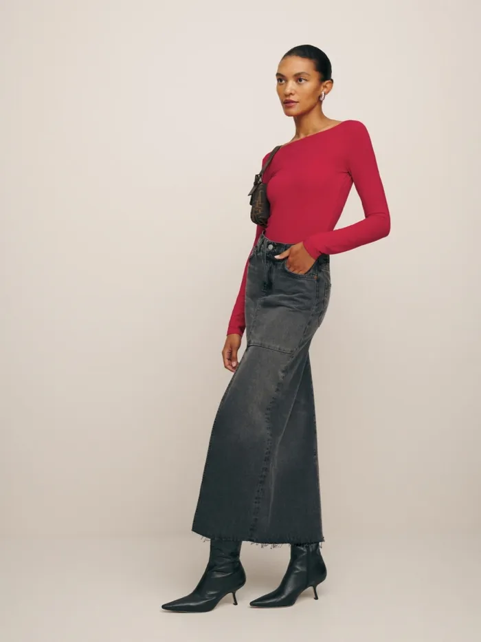Reformation Tops Wiley Knit Top Lipstick 8211 Women