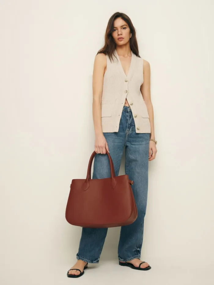 Reformation Totes Oversized Patrizia Bowling Bag Whiskey 8211 Women Reformation Totes Oversized Patrizia Bowling Bag Whiskey 8211 Women